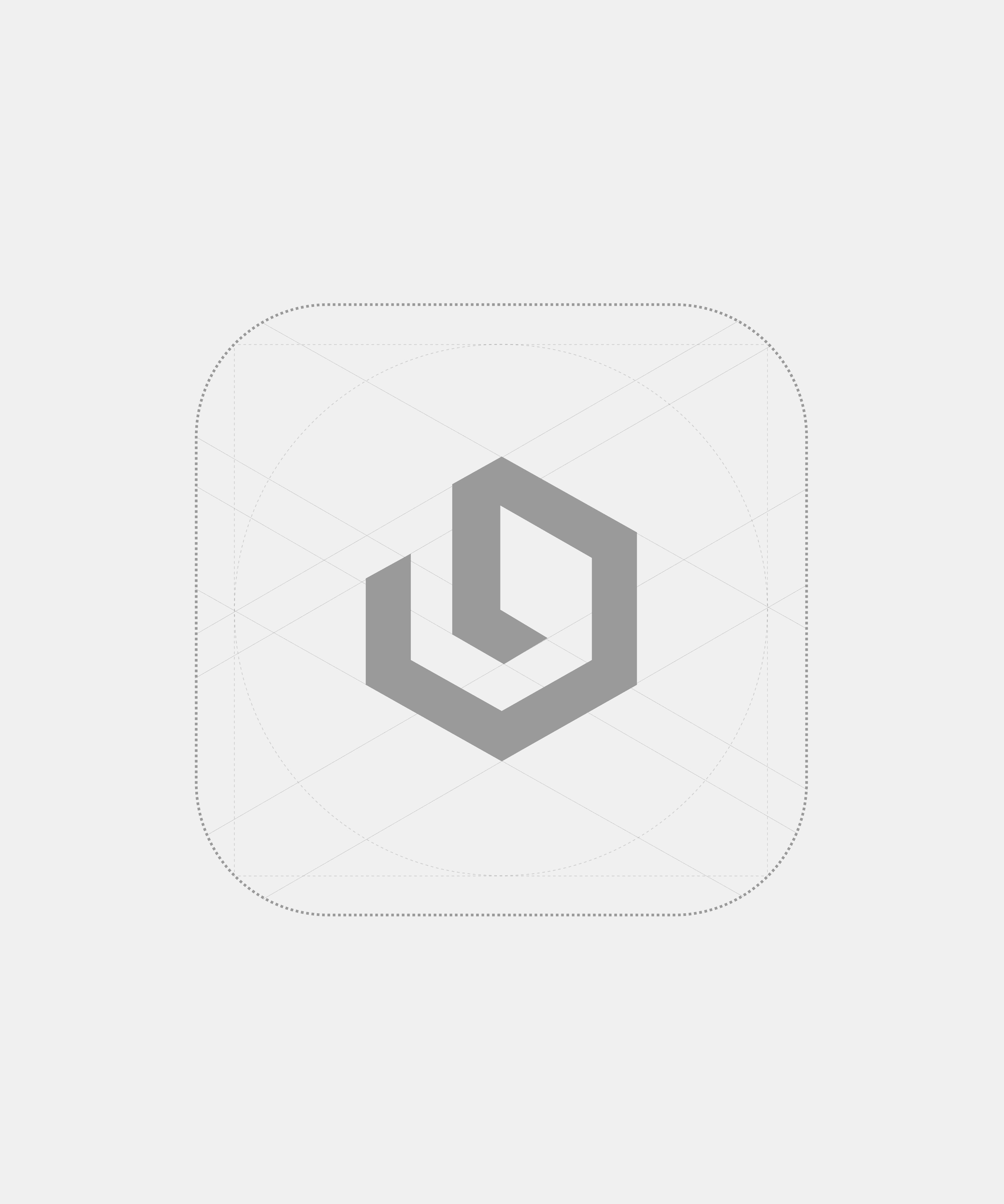 Learnd — icon mark construction grid on white