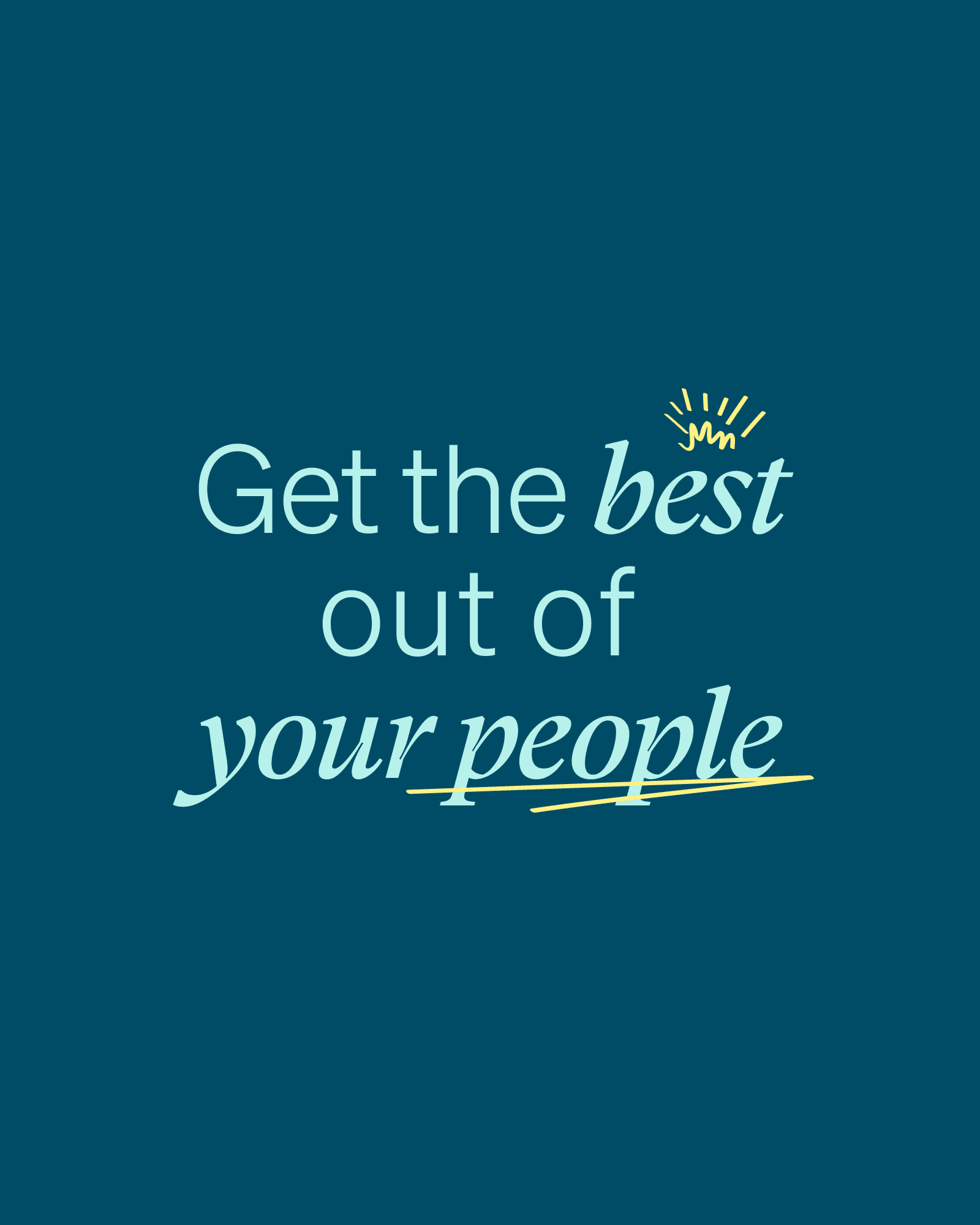 Ciphr brand — 'Get the best out of your people' on dark teal