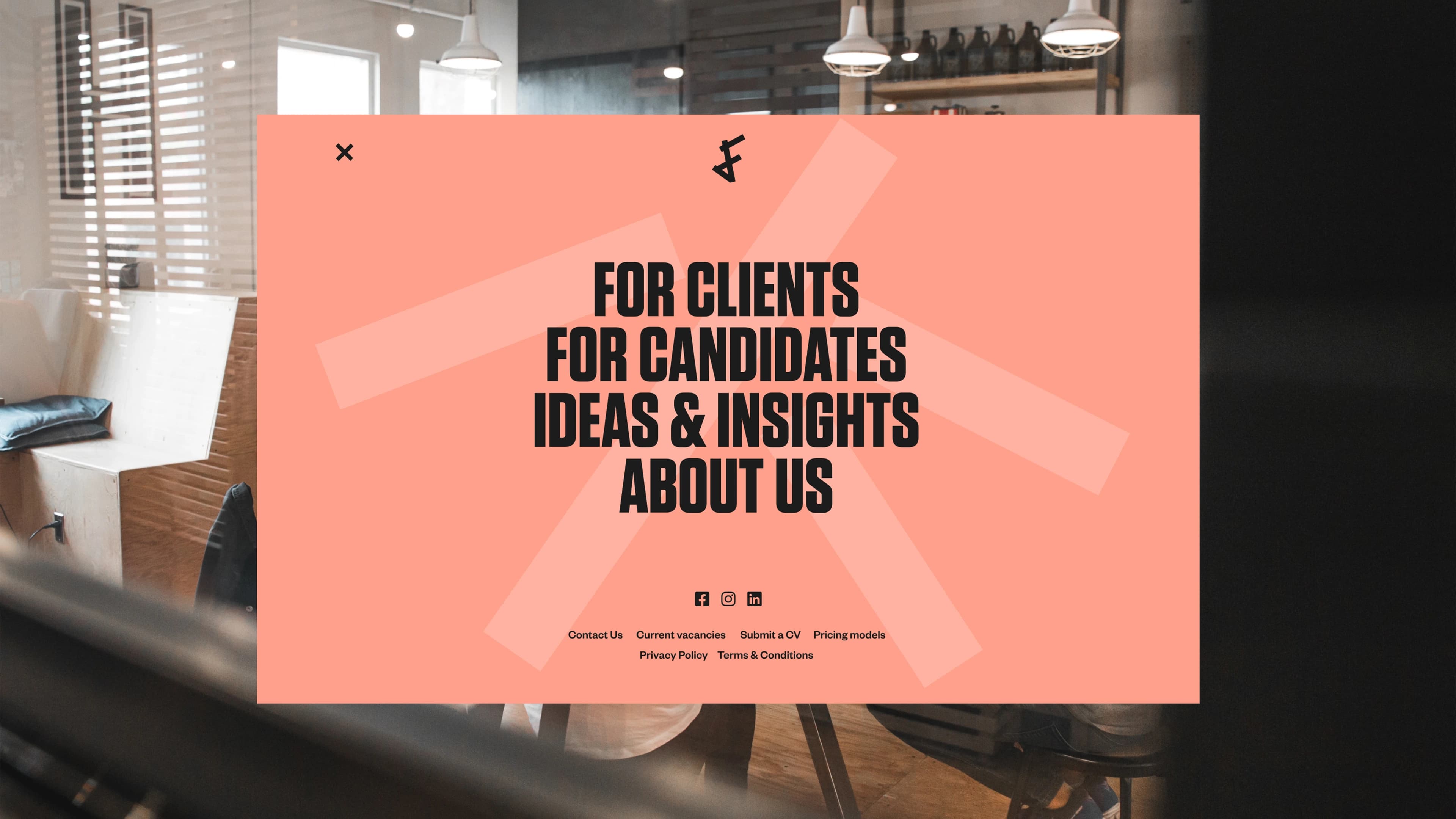 Findrs Website Navigation