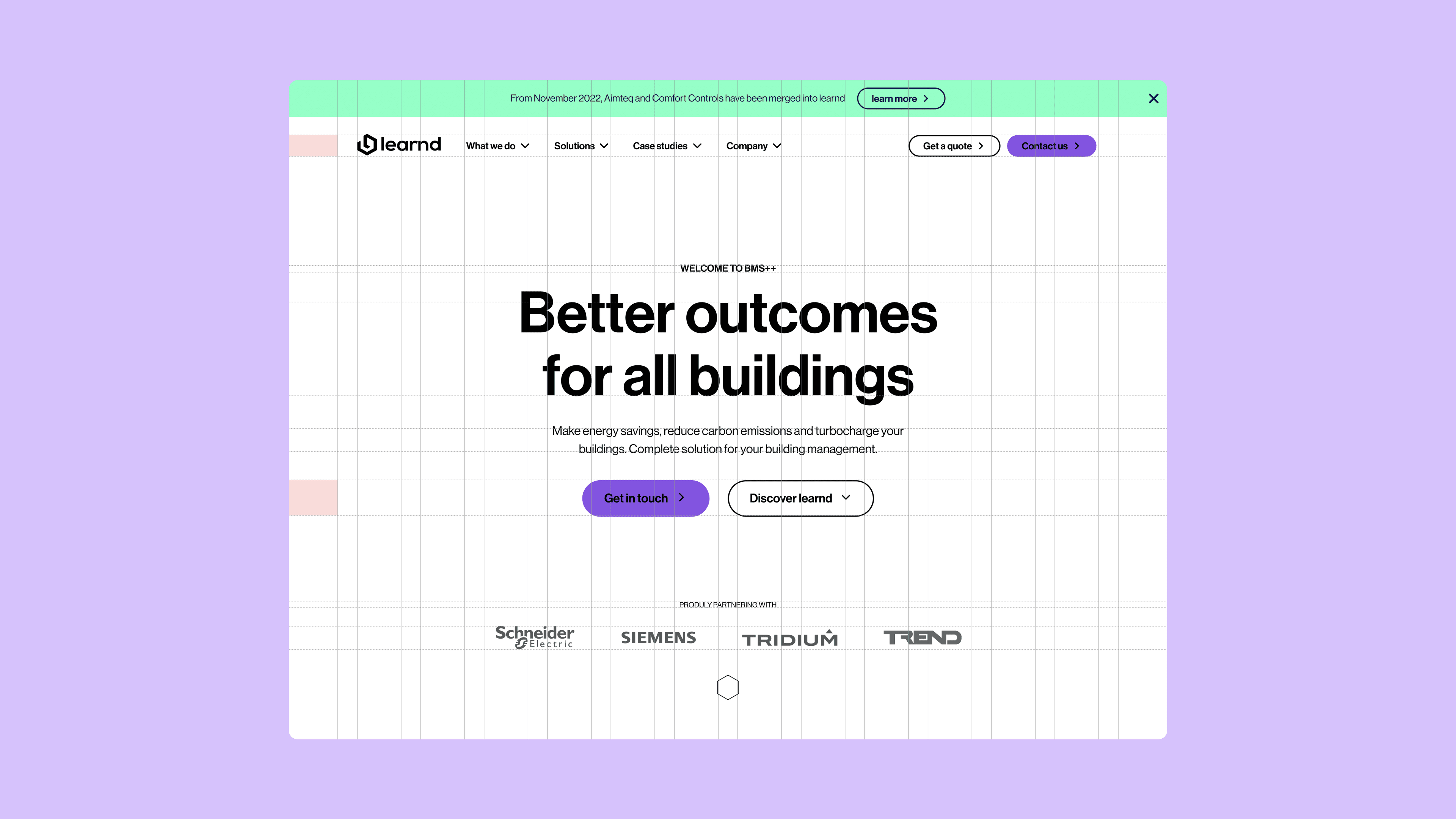 Learnd — design guidelines: buttons, interactions and navigation on green