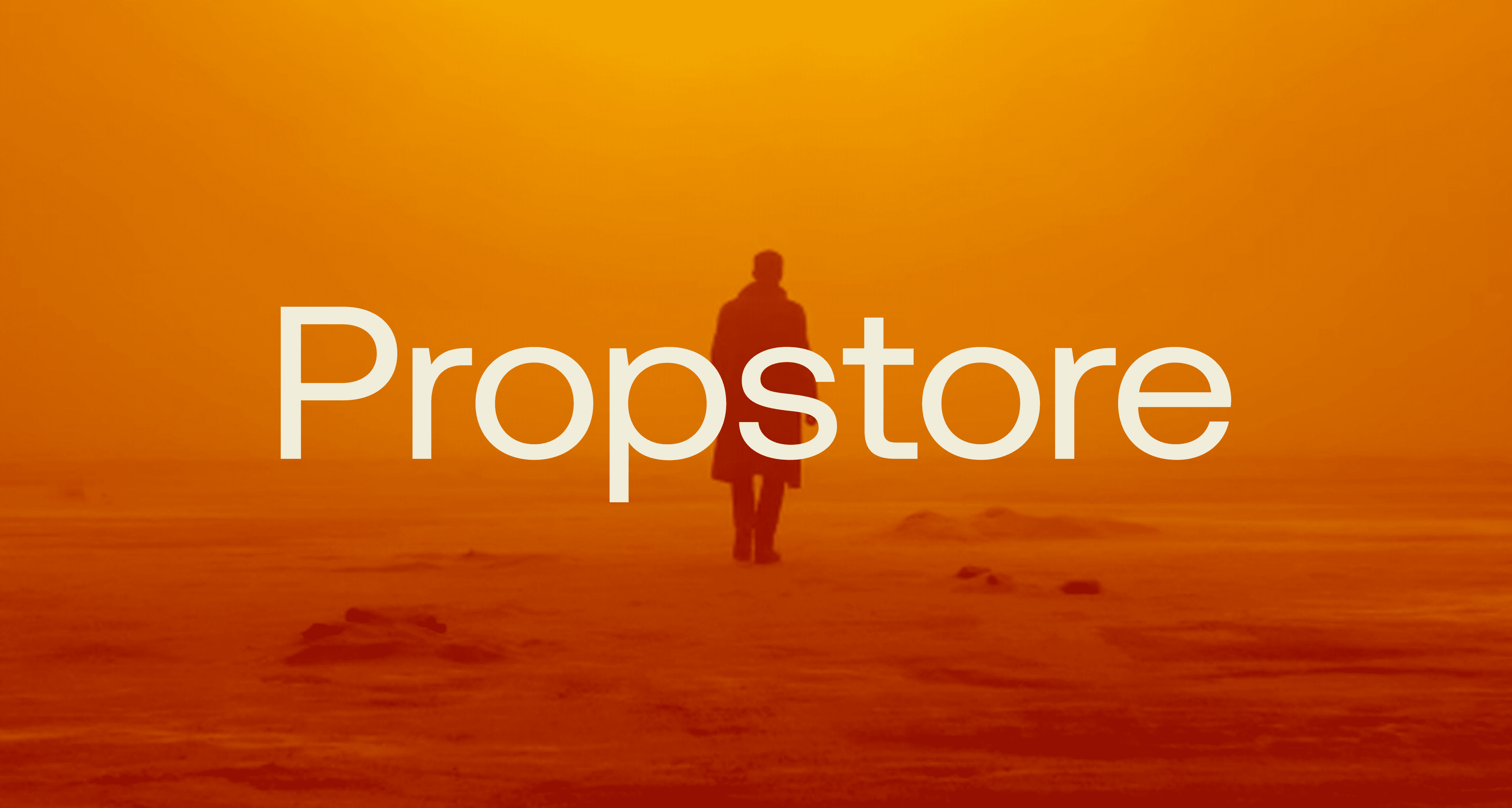 Propstore brand identity — cinematic hero