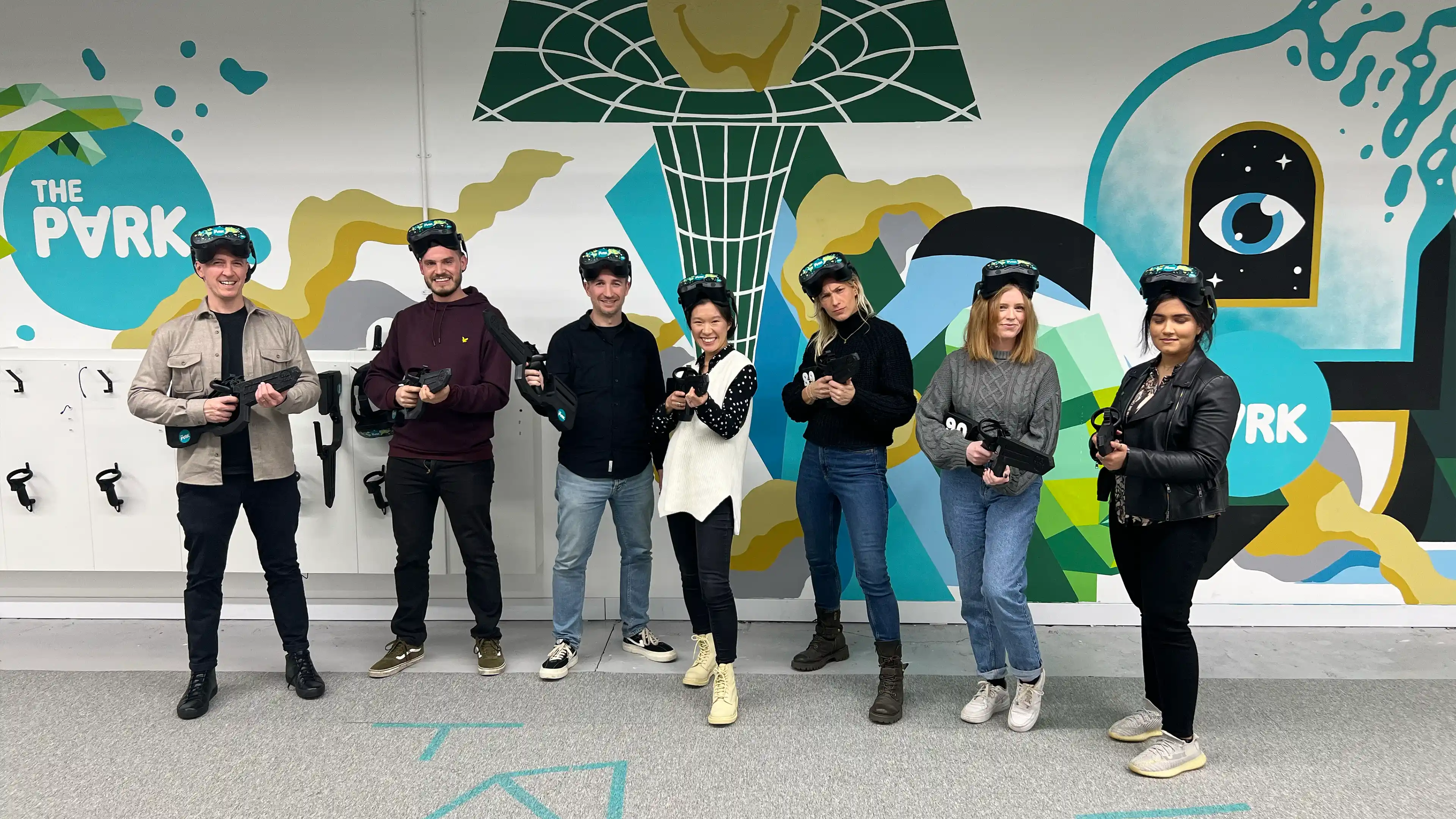 The team in VR