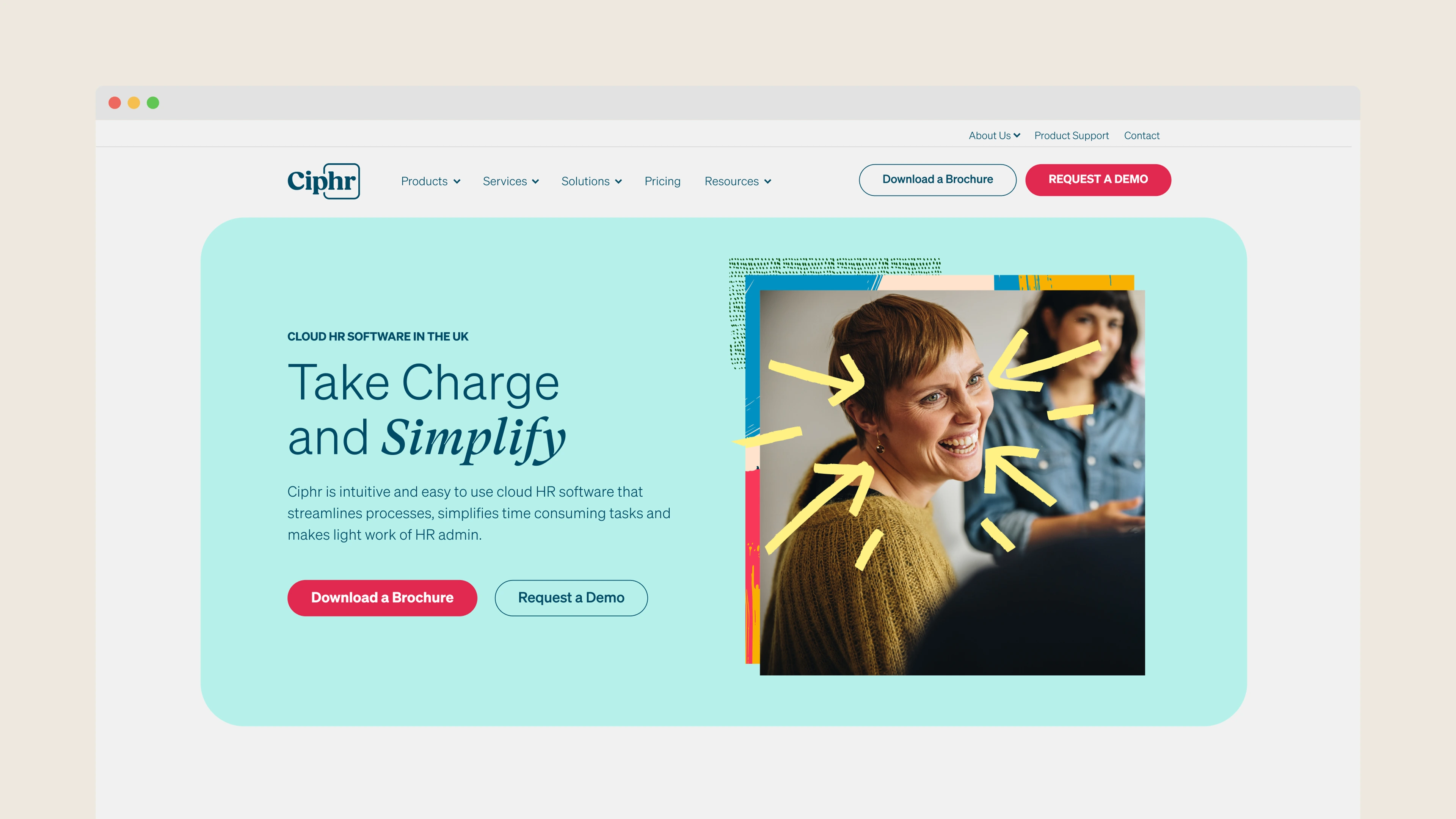 Ciphr website homepage